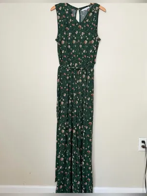 Baltic Born Grove Tank Jumpsuit Green Floral thumbnail 2