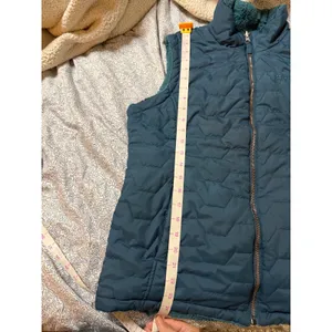 FREE COUNTRY Reversible Vest Teal Green‎ Size Large Full Zip Fur Water Resistant thumbnail 6
