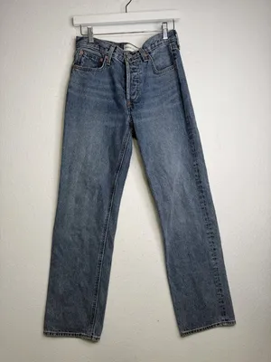 Aritzia Denim Forum The Joni Mid Rise Loose 29L Straight Leg Jeans thumbnail 2