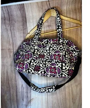 Vera Bradley Grand Traveler Quilted Carry On Bag — Purple Medallion Medi… thumbnail 1