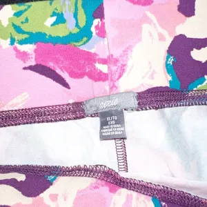 Aerie colorful floral cotton blend cropped comfy summer leggings thumbnail 7