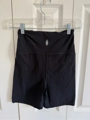 Free People Movement x Hatch Maternity Bike Shorts Black Extra Small thumbnail 2