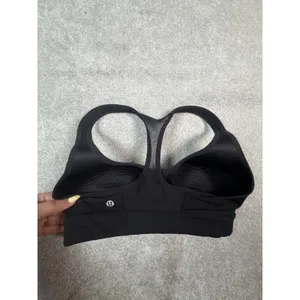 Lululemon Black Racerback Sports Bra Mesh Back Padded Athletic Yoga 4 thumbnail 5