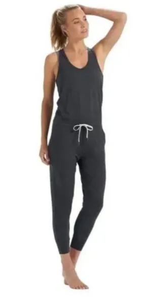 Vuori Lux Racerback Charcoal Gray Jumpsuit Large One Piece thumbnail 4