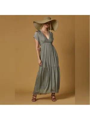 Scandal Italy Silk Aruba Dress Women’s One Size Sage thumbnail 8
