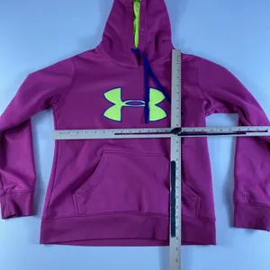 Under Armour Hoodie Womens XS Pink UA Fleece‎ Hooded Sweatshirt Storm Women's thumbnail 5