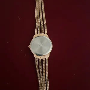Lovely Vintage MOP Anne Klein Diamond Gold Watch thumbnail 7