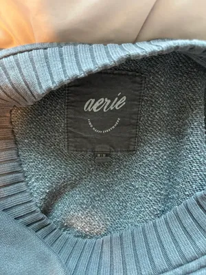 Aerie Dark Grey Crew Neck thumbnail 4