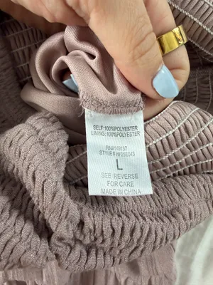 Linen Dress Purple Size L thumbnail 4