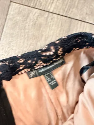 Adrianna Papell Navy Lace Maxi Skirt with Nude Underlay thumbnail 11