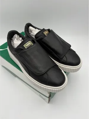 Puma Basket Platform Strap NEW $110 Sneakers Women's Black Leather Size 9 US thumbnail 3