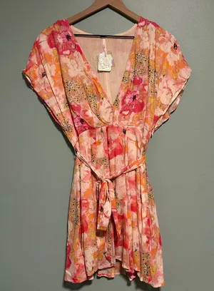 Free People Mini Dress Freddie Tie thumbnail 1