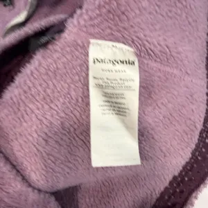 Patagonia Re Tool Verbena Purple Snap Pullover Fleece Fuzzy‎ Jacket Size MEDIUM thumbnail 9