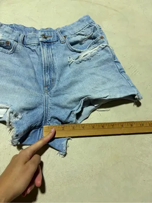 American Eagle Outfitters curvy 90s boyfriend light blue jean shorts 6 thumbnail 5