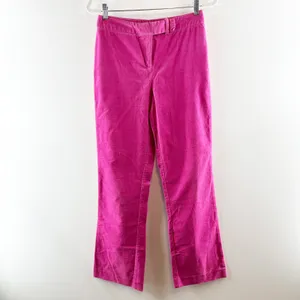 Lilly Pulitzer High Rise Vintage Corduroy Bootcut Straight Pants Pink 4 thumbnail 2