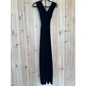 NWT Lulus Thinking Out Loud Black Backless Jumpsuit Party Night Out Dinner Sz XS thumbnail 2