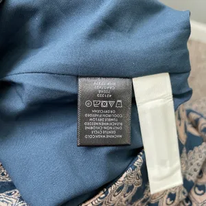 Ann Taylor Pencil Skirt Size 2 Teal Peacock Brocade Jacquard Tapestry Elegant thumbnail 7