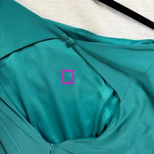 Jessica Simpson 6 Teal Draped Open Back Mini Dress Cocktail Party Wedding Date thumbnail 7