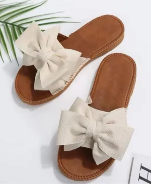 ✨Preppy Flat Slippers✨ Tan Size 8 thumbnail 1