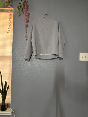 Prologue Gray Mock Neck Sweatshirt • Size XS thumbnail 4