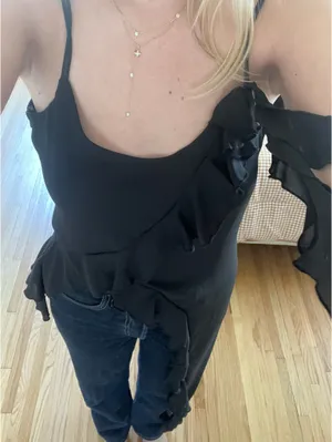 Ruffle Asymmetrical Top thumbnail 1