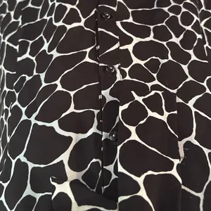White House Black Market Black and White Tie Front Cap Sleeve Blouse thumbnail 3