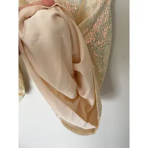 Speechless Iridescent Sequin Mini Dress Cream Square Neck Tie Back Size XS‎ NEW thumbnail 7