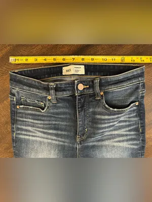 BKE Parker Womens 28x29 High Rise Skinny Jeans Dark Wash Denim thumbnail 2