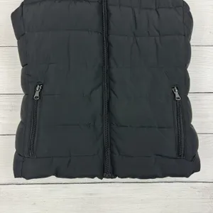 Banana Republic Black Puffer Vest‎ Women's Size Small Faux Fur Hood Ski Outdoor thumbnail 4