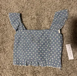 TJ Maxx blue tank with bow in the back thumbnail 1