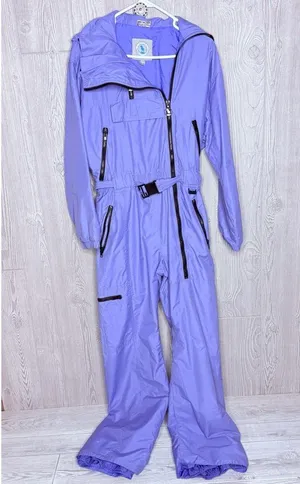 Vintage 1980s 90s Ski Suit One Piece Snowsuit Mountain Goat Snow Bibs retro 10 thumbnail 8