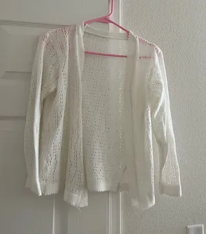 crochet cardigan White thumbnail 1