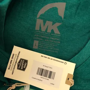 Mountain Khakis Womens T Shirt Organic Cotton Blend Ski Graphic Green Size L thumbnail 3
