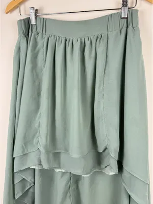Staring at Stars UO Sage Green Layered High Low Chiffon Skirt Small Boho thumbnail 2