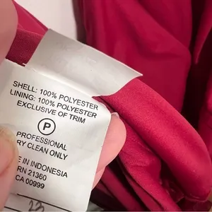 Morilee Women's Plus Size 22 Bridesmaid Dress 21667 Claret Red Short Flutter Slv thumbnail 13