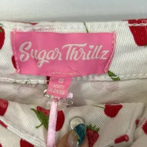 Dolls Kill Sugar Thrillz Farm Stand Strawberry Cherry Print Jeans thumbnail 6