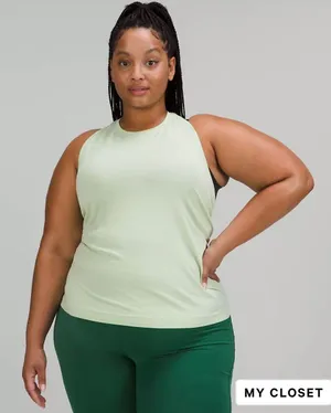 Lululemon Swiftly Tech High Neck Tank Top Creamy Mint Size 6 thumbnail 1