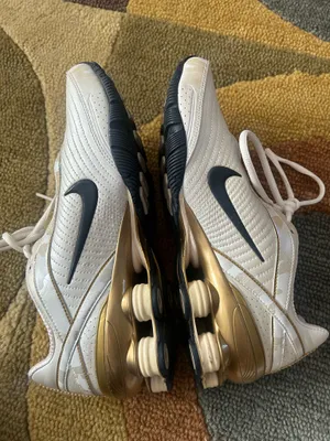 NWOT Nike Shox Turbo Pearl White Camo Gold Sneakers Vintage Retro Women’s Size 8 thumbnail 7