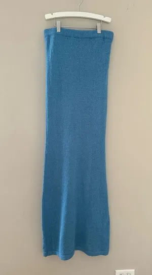 White fox knit skirt thumbnail 1