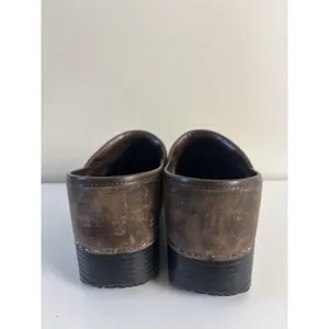 Abeo Bio System Eve Brown Leather Clogs Sz 9 N Slip Resistant Rubber Sole thumbnail 5