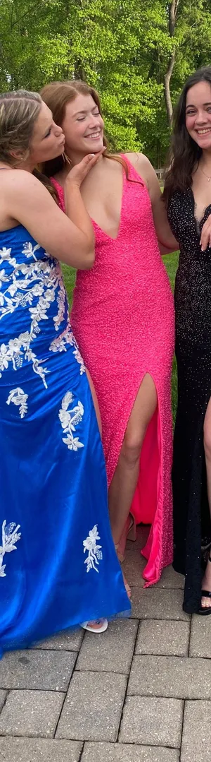Primavera Couture Pink Sequin Prom / Formal Dress thumbnail 4