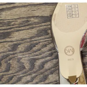 Michael Michael Kors Womens Shiny Luna Kitten Sling Pumps Silver Gray 6.5M thumbnail 6