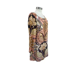 Farm‎ Rio Paisley Floral Tie Front Boho Festival Mini Dress Size Large thumbnail 3