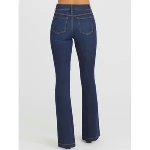 Spanx‎ Jeans Womens Blue Flared Denim Pull On High Rise Stretch 20327R est sz L thumbnail 2