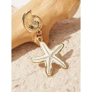 NEW! Seashell‎ Starfish Dangle Drop Fashion Earrings Resortwear Vacation Resort thumbnail 5