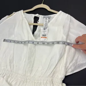 Tommy Bahama St. Lucia Linen-Blend Split-Shoulder Dress White SZ Small NEW *FLAW thumbnail 7