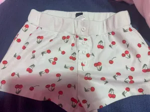 Shein cherry shorts thumbnail 1