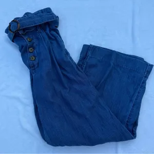 Abercrombie & Fitch Women's‎ Wide-Leg Chambray Pants Size XS – Paperbag Waist thumbnail 13