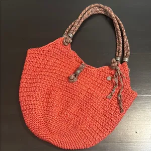 Sakroots Crochet Bucket Bag - Burnt‎ Orange thumbnail 1