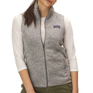 Patagonia Women’s Heather Gray Fleece Vest Size L thumbnail 14